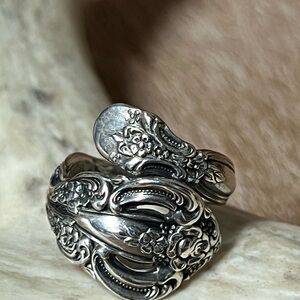 Vintage Sterling silver Oneida spoon ring